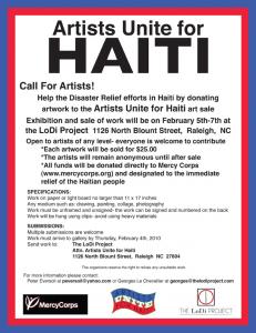 Artists Unite for Haiti